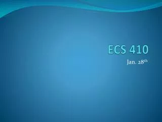 ECS 410