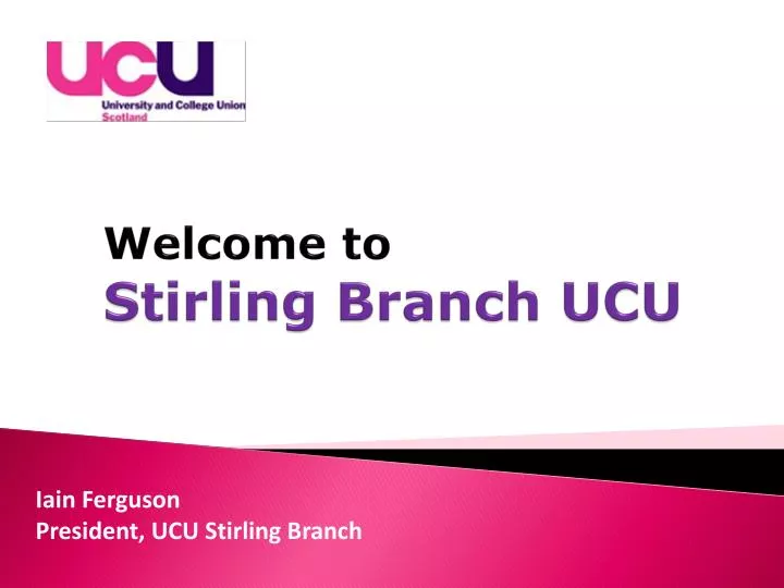 welcome to stirling branch ucu