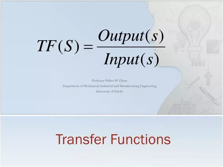 transfer functions