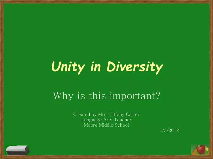 unity in diversity