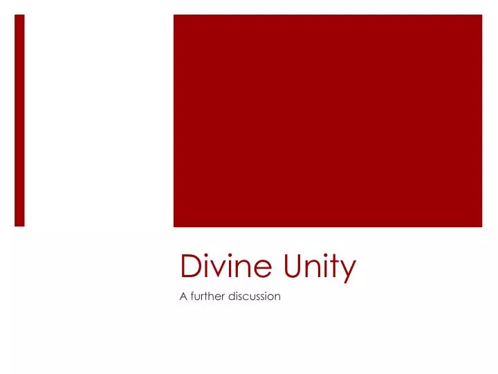 divine unity