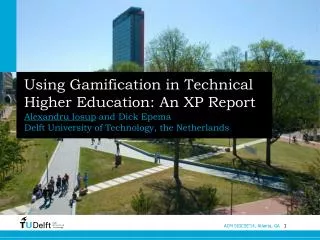 Using Gamification in Technical Higher Education: An XP Report