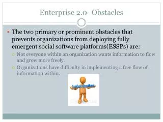 Enterprise 2.0- Obstacles