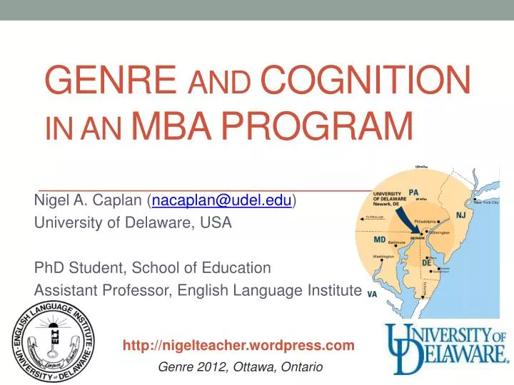 genre and cognition in an mba program