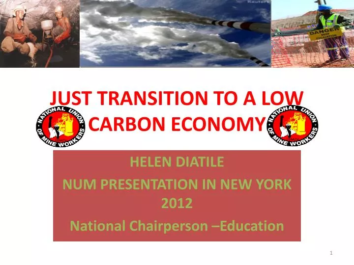 just transition to a low carbon economy