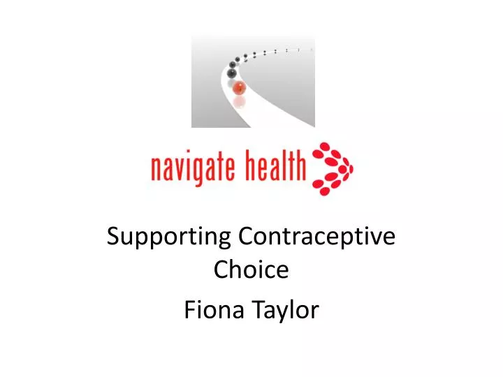 supporting contraceptive choice fiona taylor