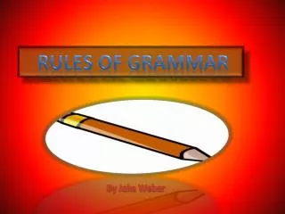 Rules of Grammar