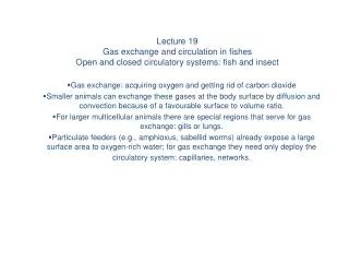 Gas exchange: acquiring oxygen and getting rid of carbon dioxide