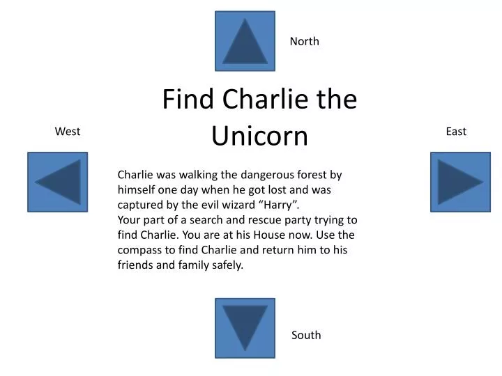 find charlie the unicorn