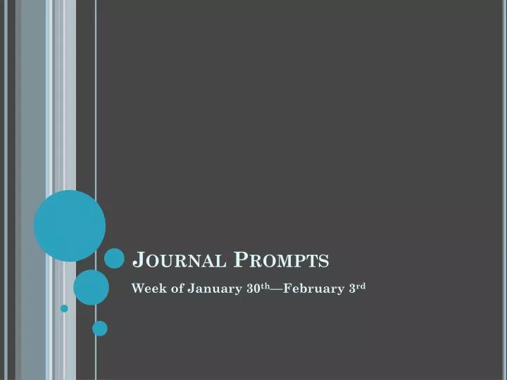 journal prompts