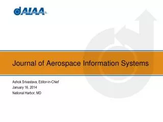 Journal of Aerospace Information Systems