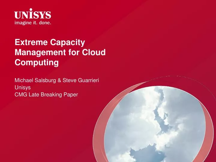 extreme capacity management for cloud computing
