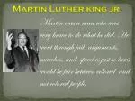 Martin Luther king jr.