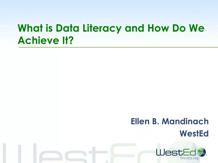 what is data literacy and how do we achieve it
