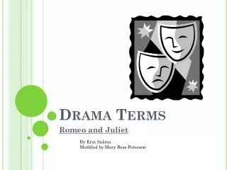 Drama Terms