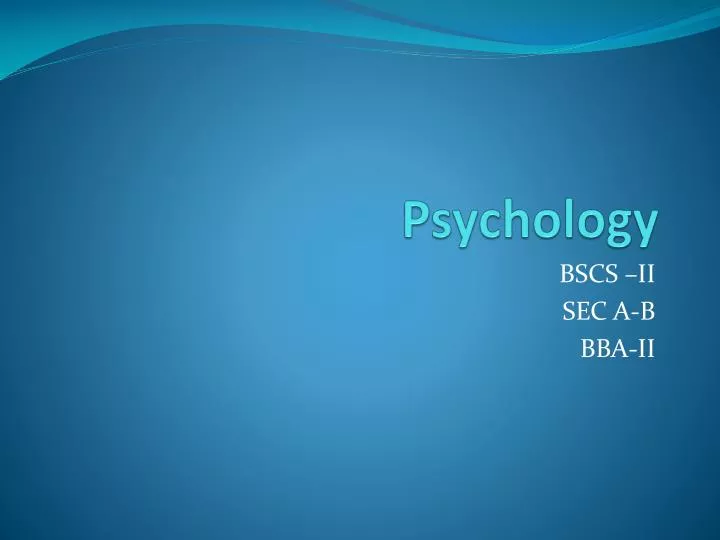 psychology