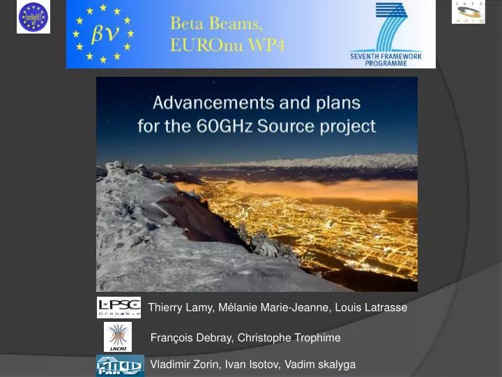advancements and plans for the 60ghz source project