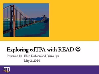 Exploring edTPA with READ ?