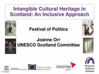 Festival of Politics Joanne Orr UNESCO Scotland Committee