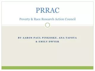 PRRAC P overty &amp; Race Research Action Council