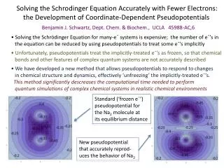 Solving the Schrodinger Equation Accurately with Fewer Electrons: