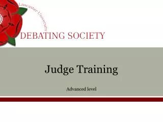 Judge Training