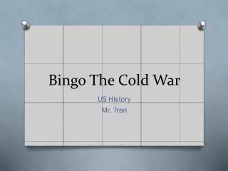 Bingo The Cold War