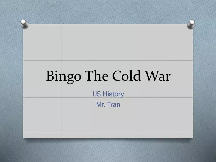 bingo the cold war