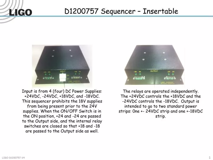 d1200757 sequencer insertable