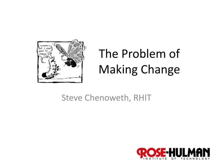 the problem of making change