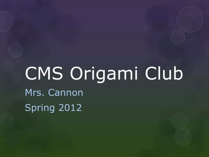 cms origami club