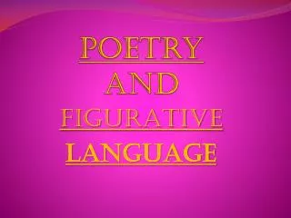poetry and