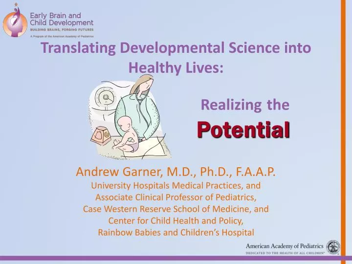 translating developmental science into healthy lives