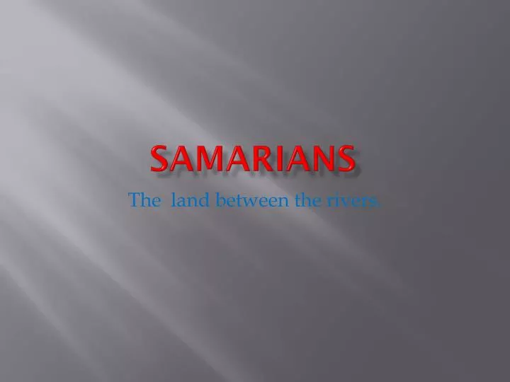 samarians
