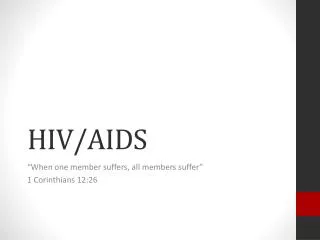 HIV/AIDS