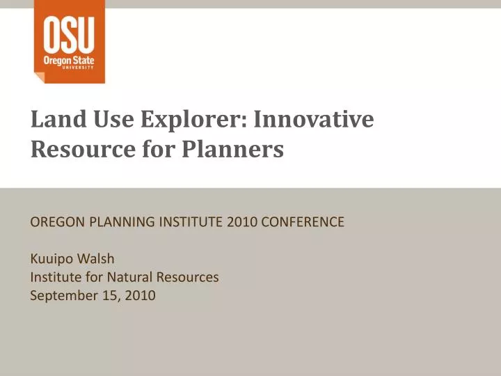 land use explorer innovative resource for planners