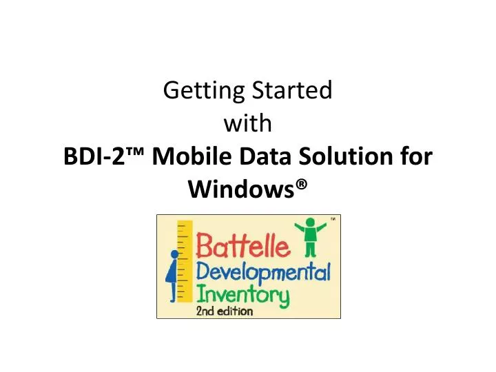 getting started with bdi 2 mobile data solution for windows