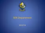 SEN Department - slide 1