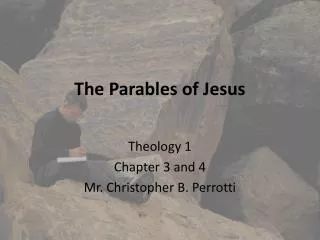 The Parables of Jesus