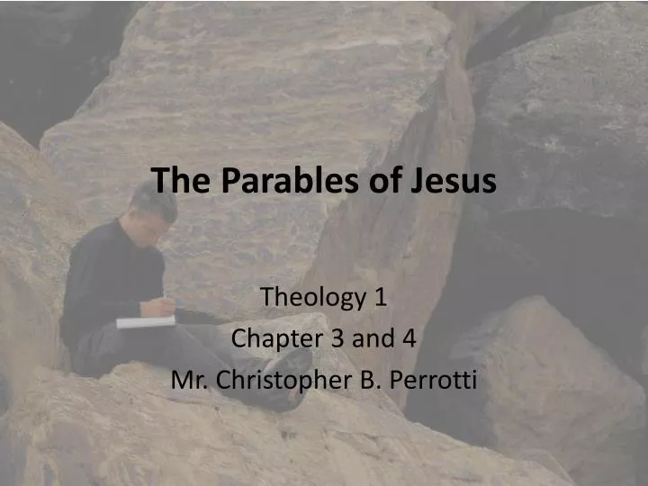 the parables of jesus
