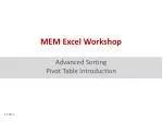 Mem Excel Working PPT - Microsoft Excel Courses & Excel Training PowerPoint Presentation ...