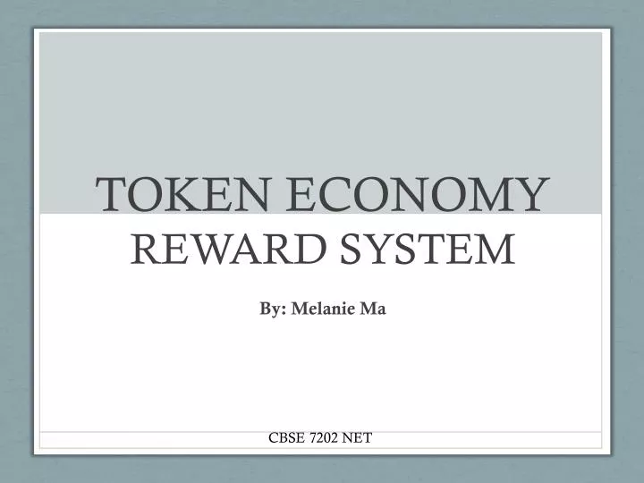 token economy reward system