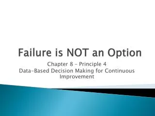 failure is not an option