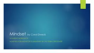 Mindset by Carol Dweck