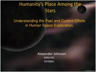 Humanity’s Place Among the Stars