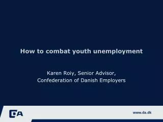 How to combat youth unemployment