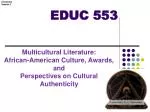 EDUC 553 - slide 1