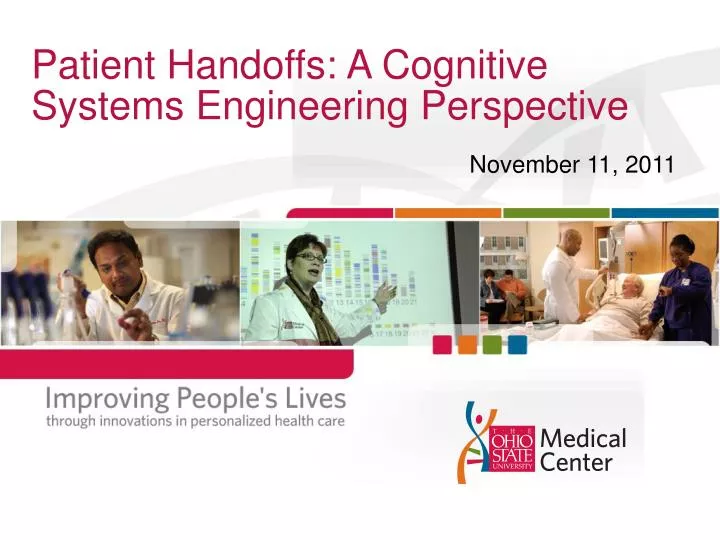 patient handoffs a cognitive systems engineering perspective