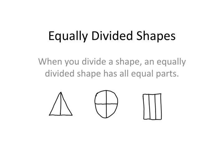 equally divided shapes
