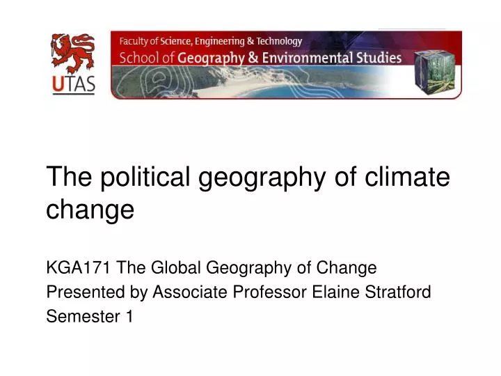 the political geography of climate change